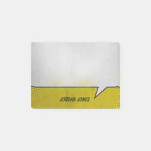 Notas Post-it® Burbuja del discurso de historietas de época