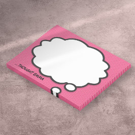 Notas Post-it® Burbuja personalizada de historietas rosas