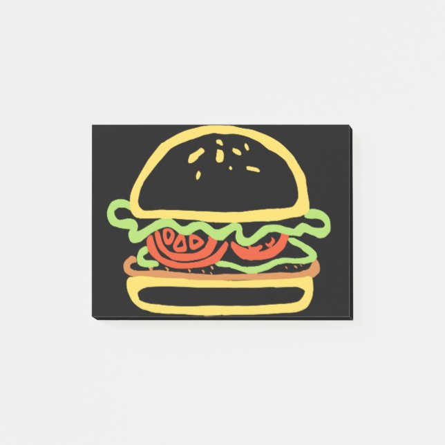 NOTAS POST-IT® BURGER HAMBURGER (Anverso)
