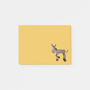Notas Post-it® Burro con aspecto divertido