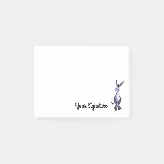 Notas Post-it® Burro con el post-it de Personized (Anverso)