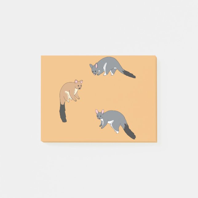 Notas Post-it® Bushy Tail Possums (Anverso)