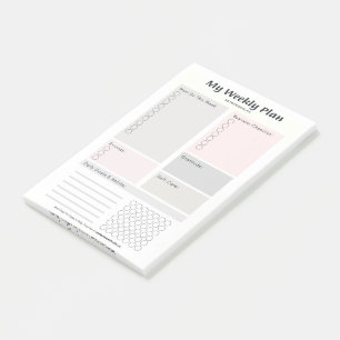 Notas Post-it® Business Weekly Goal y Habit Tracker