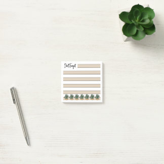 Notas Post-it® Buttercup Yellow | Lined | Potted Succulents -