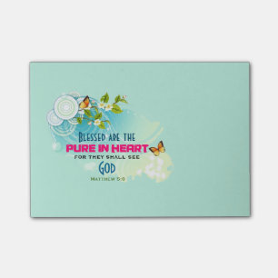 Notas Post-it® Butterflies y Flor Blossom Beatitude