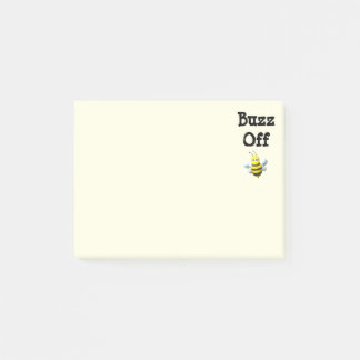 Notas Post-it® Buzz Off Bee Bumblebee Custom Text