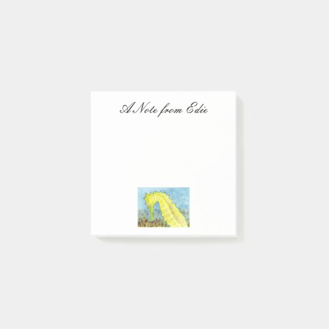 Notas Post-it® Caballito de mar (Anverso)