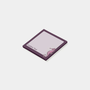 Notas Post-it® Caballito de mar rosa