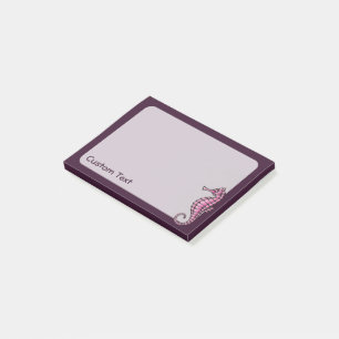 Notas Post-it® Caballito de mar rosa