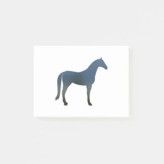 Notas Post-it® Caballo - 2 - Azul verde