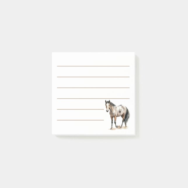 Notas Post-it® Caballo Amante Ecuestre y Caballo Vocero (Anverso)