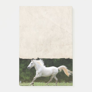 Notas Post-it® Caballo blanco galopante