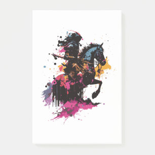 Notas Post-it® Caballo de guerrero en acuarela
