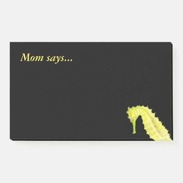 Notas Post-it® Caballo de mar (Anverso)