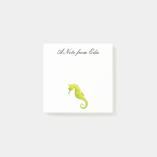 Notas Post-it® Caballo de mar (Anverso)