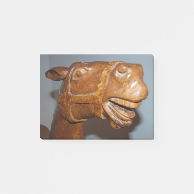 Notas Post-it® Caballo de Rockking Antiguo (Anverso)
