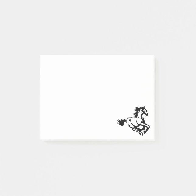 Notas Post-it® Caballo en marcha (Anverso)