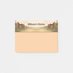 Notas Post-it® Caballo marrón