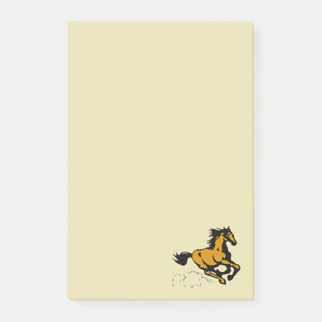 Notas Post-it® Caballo silvestre y libre (Anverso)