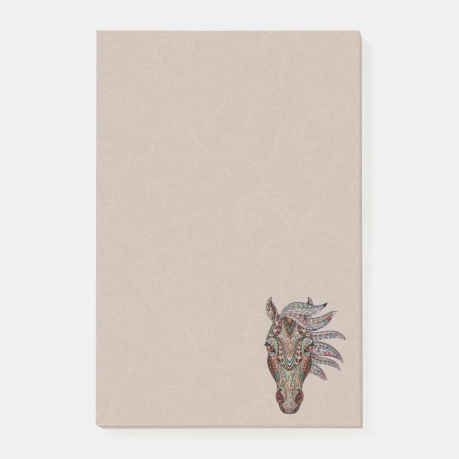 Notas Post-it® Caballo tribal (Anverso)