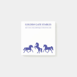 Notas Post-it® Caballos en movimiento Ecuestre Estable o Rancho