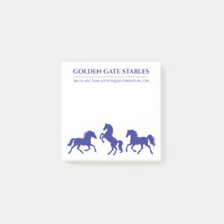 Notas Post-it® Caballos en movimiento Ecuestre Estable o Rancho