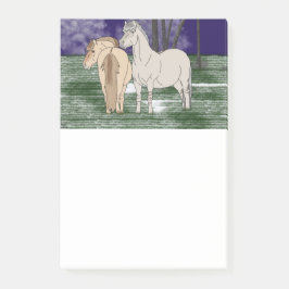 Notas Post-it® Caballos noruegos del fiordo