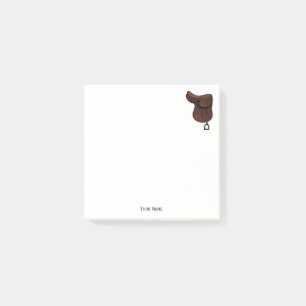 Notas Post-it® Caballos - Preppy Color de la silla de ruedas ecue