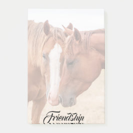 Notas Post-it® Caballos zumbando en un pasto