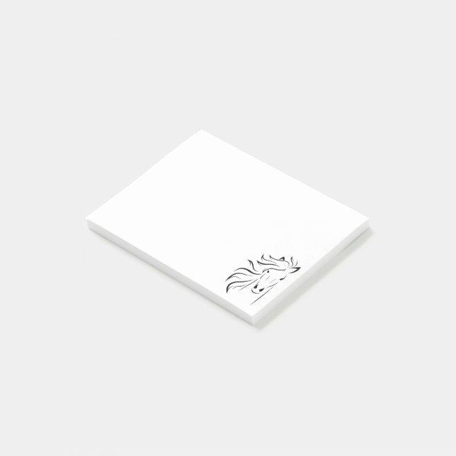 Notas Post-it® Cabeza de caballo (En perspectiva)
