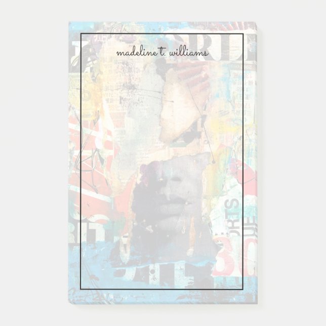 Notas Post-it® Cabeza de Collage (Anverso)