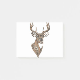 Notas Post-it® Cabeza de Deer de Whitetail Buck