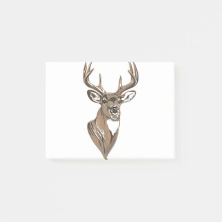 Notas Post-it® Cabeza de Deer de Whitetail Buck