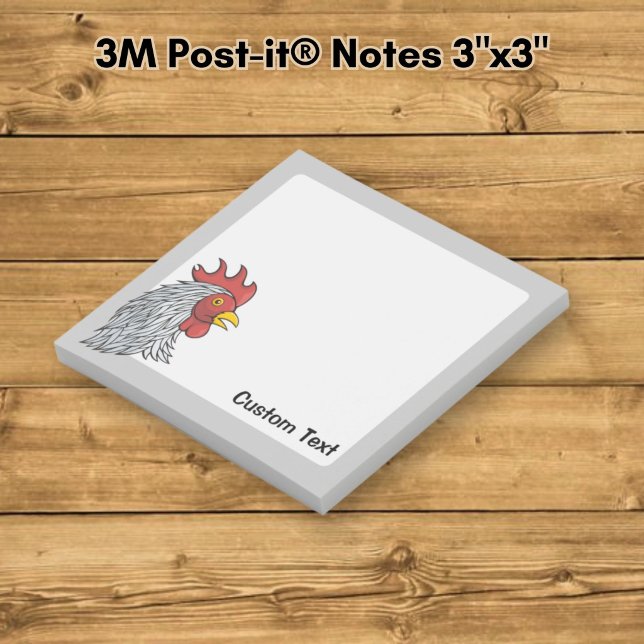Notas Post-it® Cabeza de Gallo Gris (Subido por el creador)