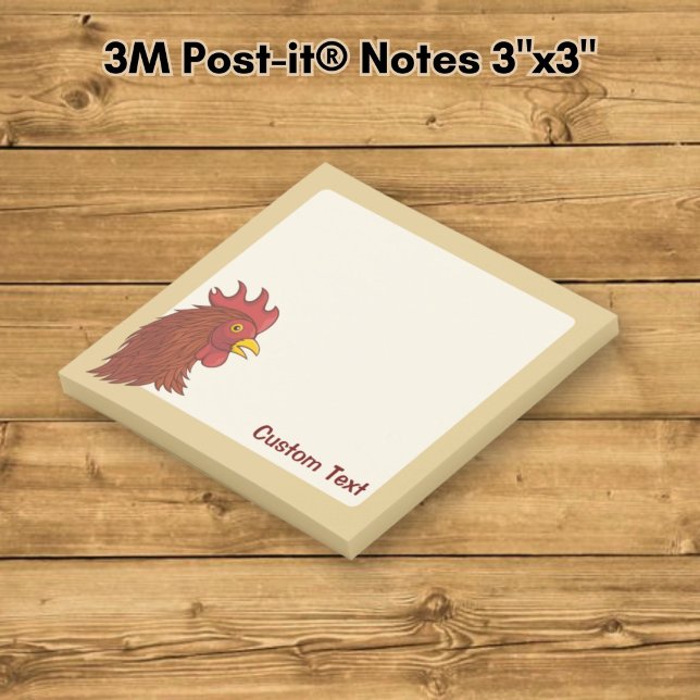 Notas Post-it® Cabeza de Gallo Rojo (Subido por el creador)