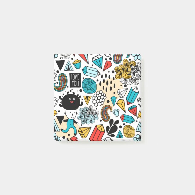 Notas Post-it® Cabeza loca (Anverso)