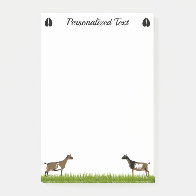 Notas Post-it® Cabra láctea para enanos nigeriana personalizada (Anverso)