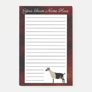 Notas Post-it® Cabra lechera alpina personalizada