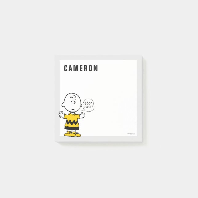 Notas Post-it® Cacahuetes | Buen dolor Charlie Brown (Anverso)