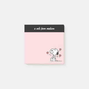 Notas Post-it® Cacahuetes Corazones Snoopy