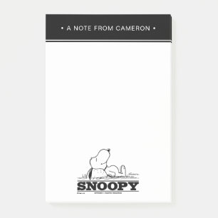 Notas Post-it® Cacahuetes Descanso de Snoopy