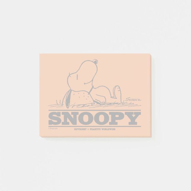 Notas Post-it® Cacahuetes | Descanso de Snoopy (Anverso)