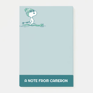 Notas Post-it® Cacahuetes Esnoopia en los esquís
