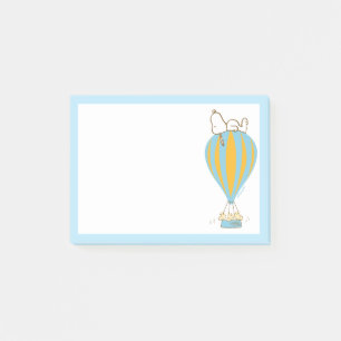 Notas Post-it® Cacahuetes   Globo de aire caliente Snoopy & Woods
