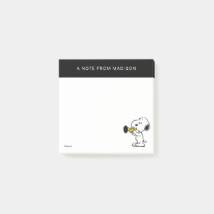 Notas Post-it® Cacahuetes Jugador de trompeta Snoopy