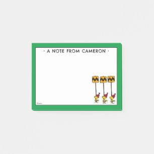 Notas Post-it® Cacahuetes   Marcha del Rótulo Woodstock & Friends