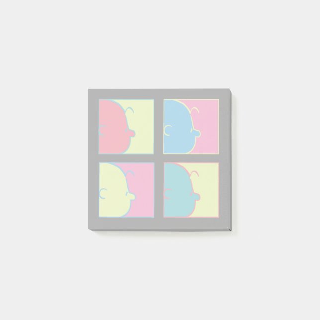 Notas Post-it® Cacahuetes | Modern Pop Art Charlie Brown (Anverso)