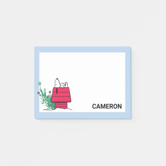Notas Post-it® Cacahuetes | Ser festivo | Añadir su nombre (Anverso)