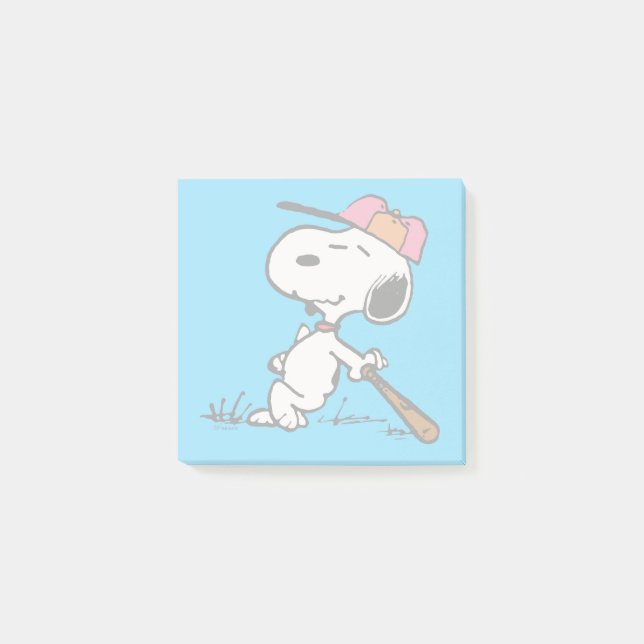 Notas Post-it® Cacahuetes | Snoopy en Bat (Anverso)