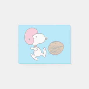 Notas Post-it® Cacahuetes Snoopy Football Kicker